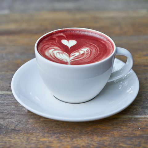 Beetroot Latte Coffee Cup Blume