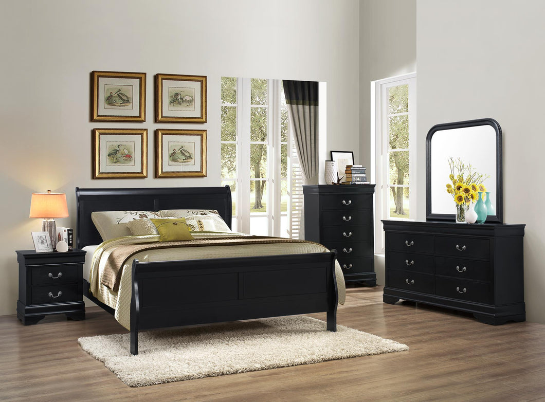 B295 Black Louis Philippe Bedroom The Roomstyle Furniture