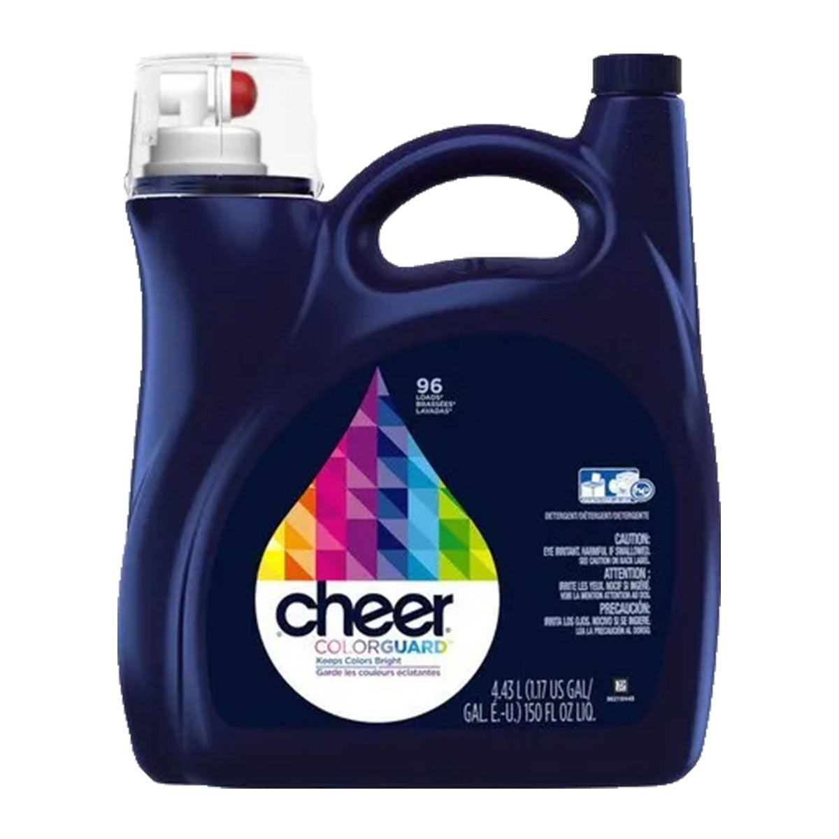 Detergente líquido concentrado para ropa Cheer Color Guard 4,43 lts 96