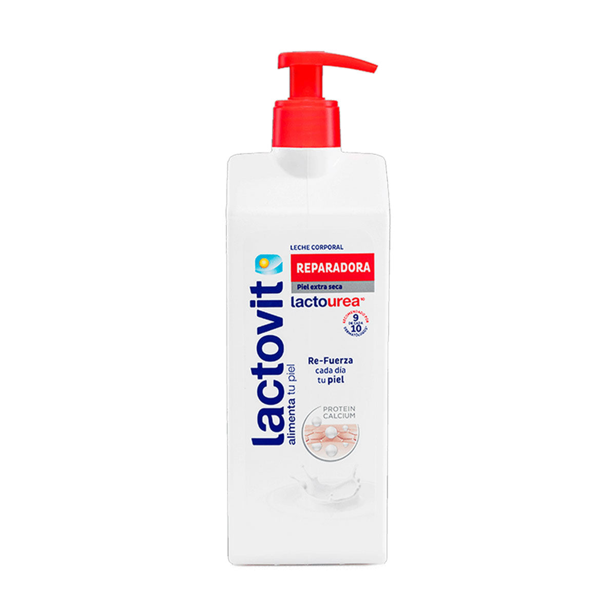 Gel de ducha reparador lactourea para piel muy seca Lactovit 750 ml.