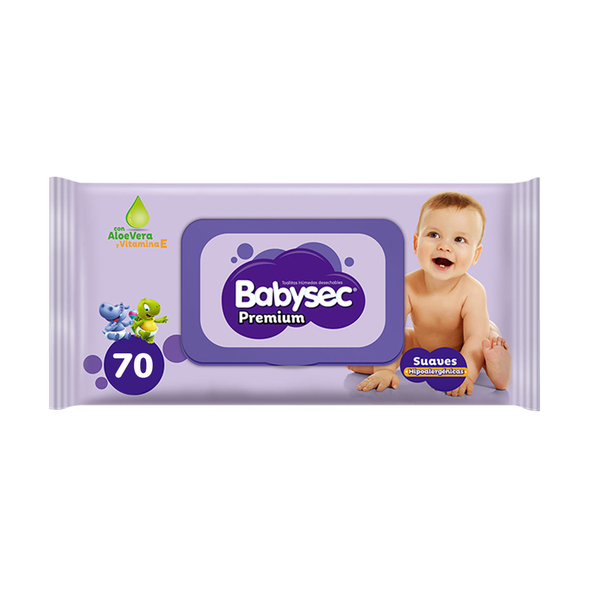 Toallitas húmedas premium para bebés con agua pura al 99,91 %, 60 unidades  - aiwibi.com.uy