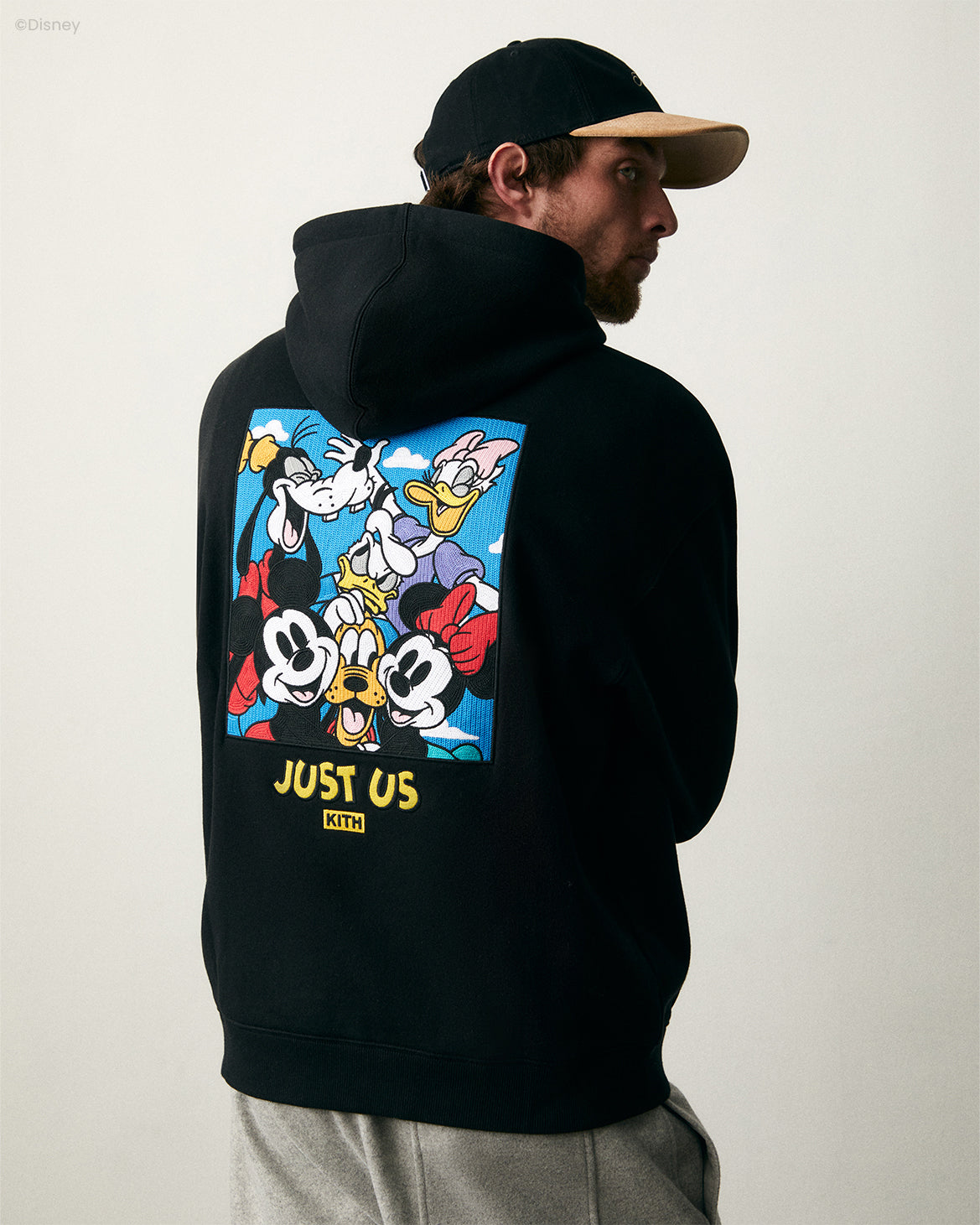 Kith×Disney ドナルド クラシックロゴhoodie着丈約63㎝