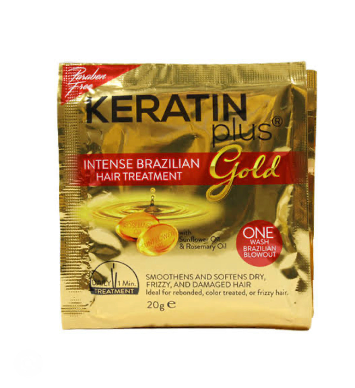 与え Keratin plus gold ヘアトリートメント20g x 12pcs tbg.qa