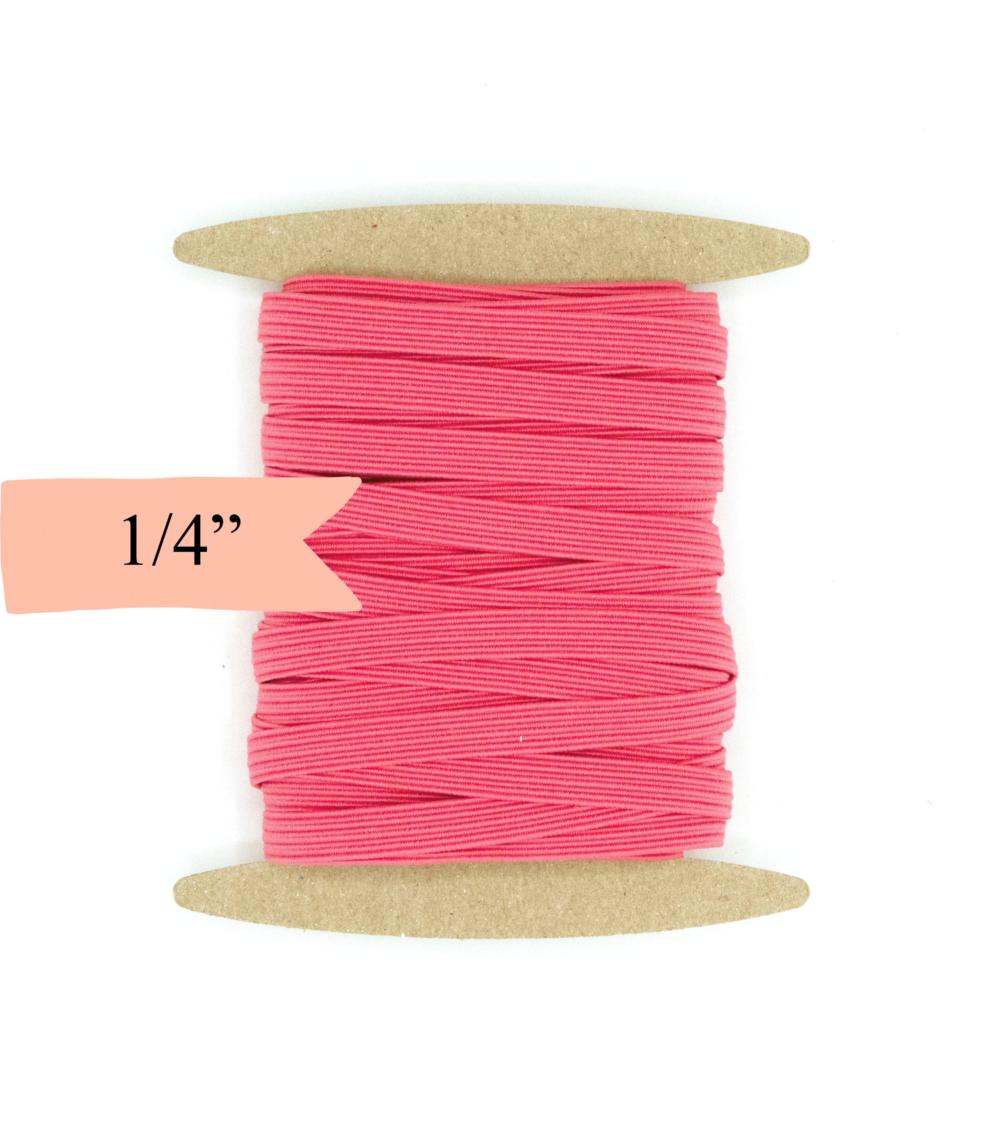 1/4 inch Elastic Sun Kissed Coral Elastic