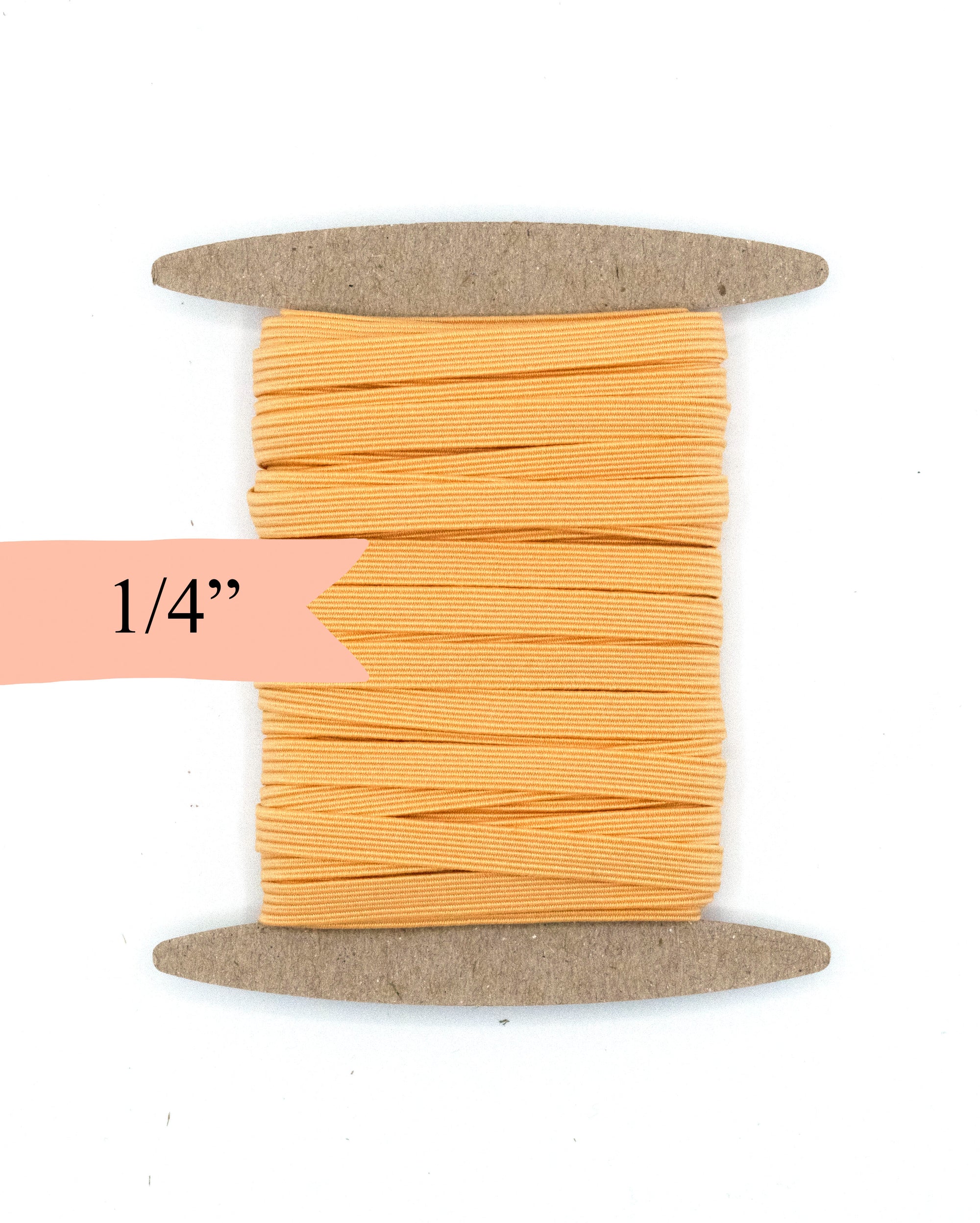 1/4 inch Elastic Tangerine Orange Elastic