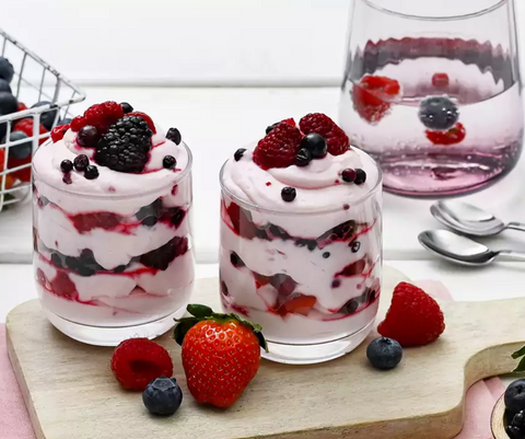 berry cream dessert