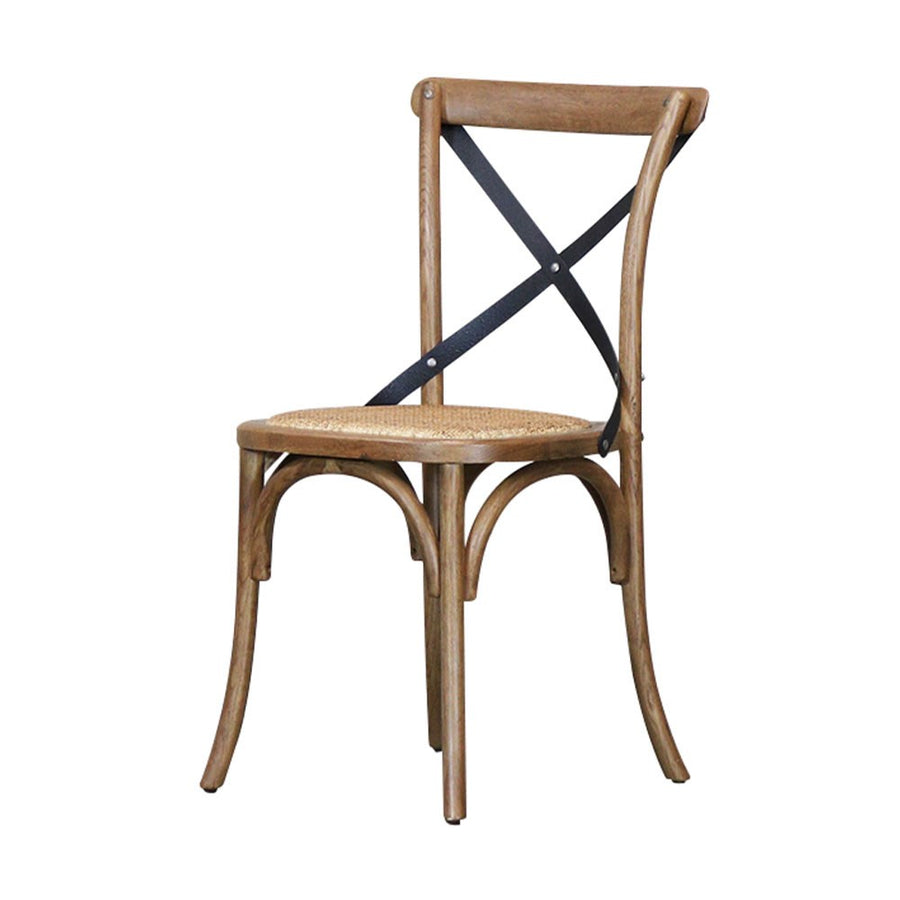 Provincial Metal Crossback Dining Chair Coastal Style Nz