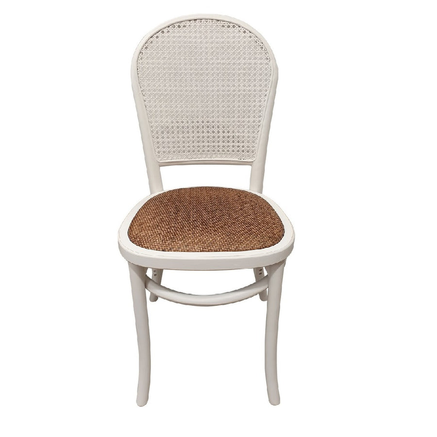 Homestyle Oak Rattan Dining Chair White Coastal Style Nz