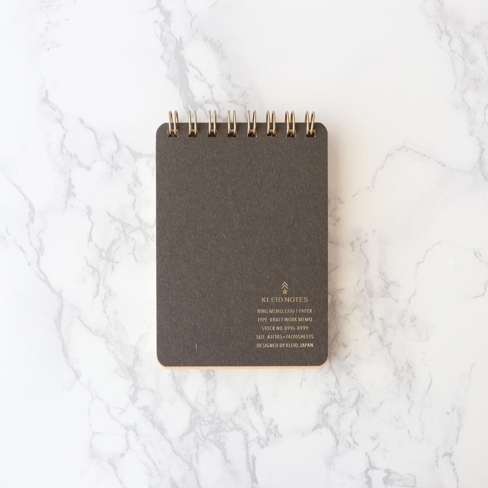 Kleid Kraft Work Memo A7 Notepad Charcoal