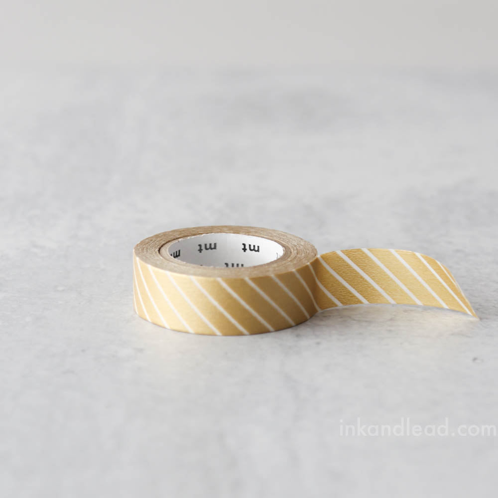 Geometric Pattern Washi Tape - Gold Metallic and Peach - mt Corners –  MindTheWrap