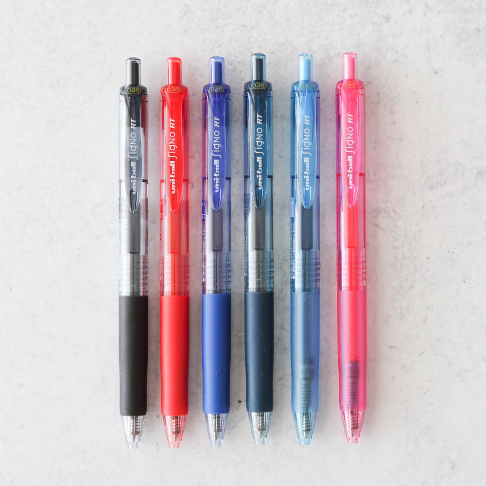 uni-ball Bit Stick Medium Point Gel Pens, 8 Colored Ink Pens(73855
