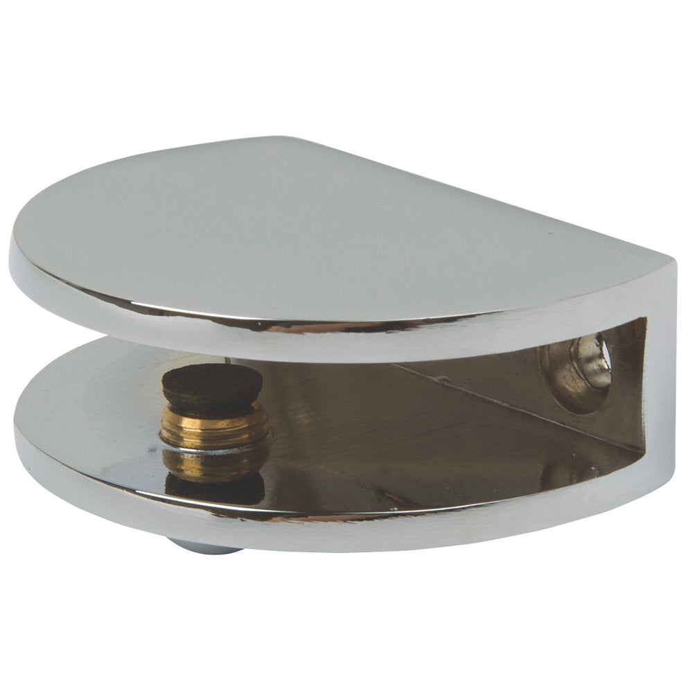 HAFELE SHELF CLAMP SUPPORTS POLISHED CHROME 36 X 16MM 2 PACK