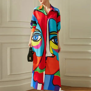 Summer Loose Long Dress - ΒonΒop - Knee-length Summer Dress