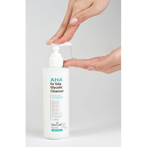 dmcell aha cleanser glycolic peel scaling 