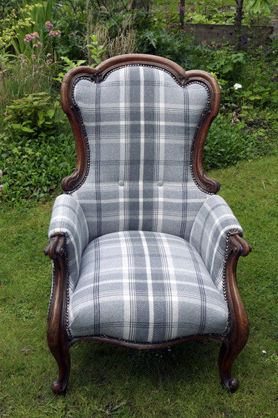 Custom listing for Becca reupholstered arm chair by Emily Rose Vintage