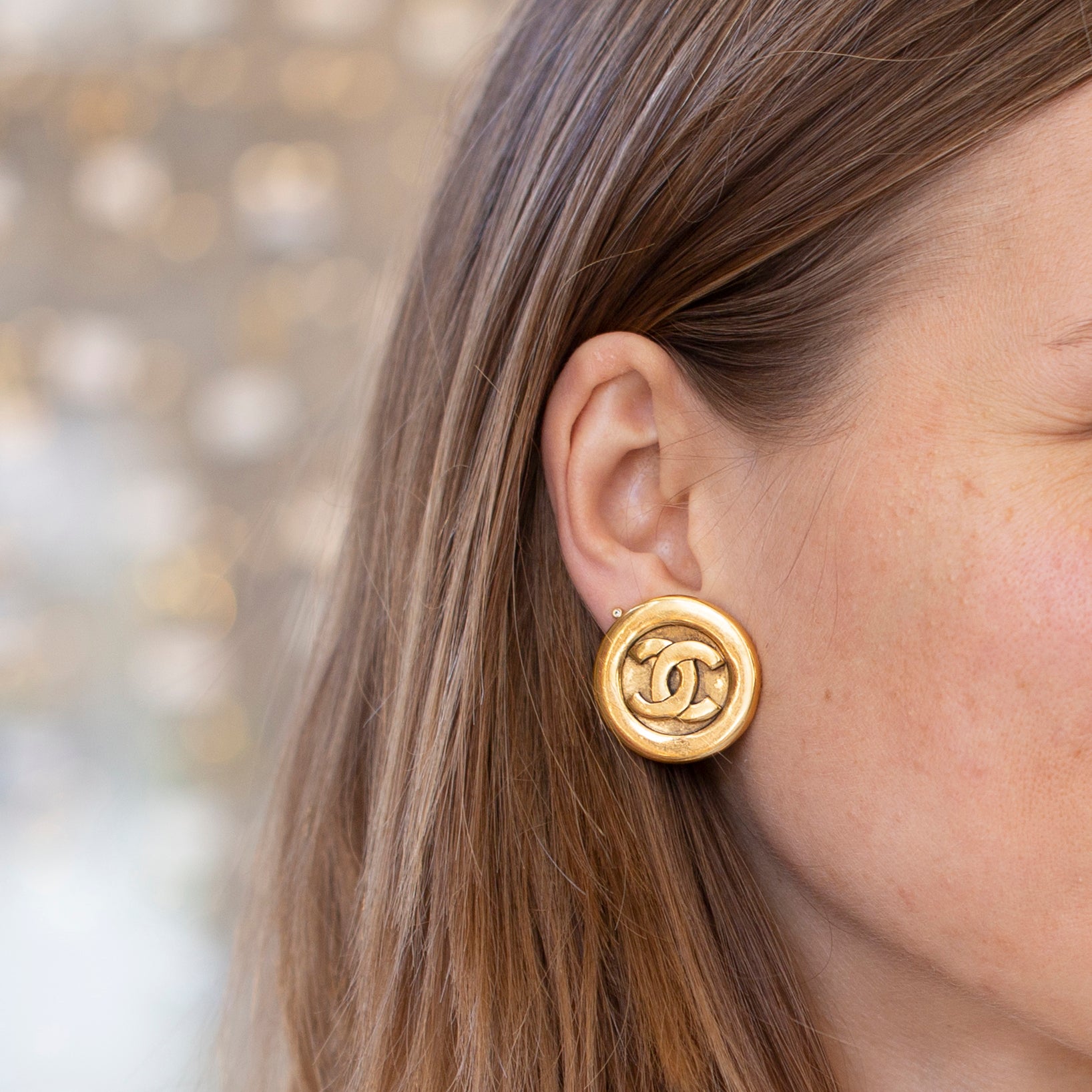 chanel clip on earrings