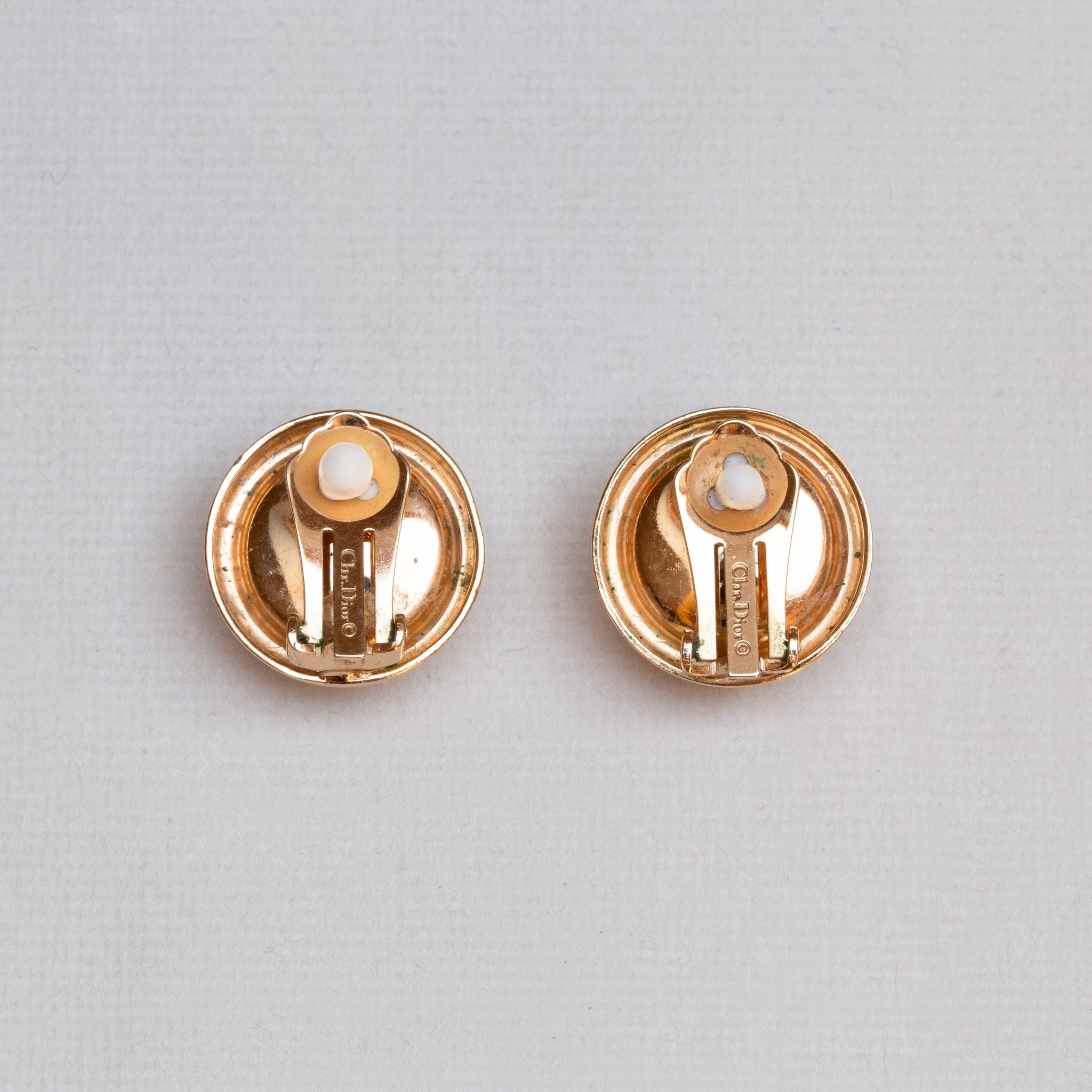 CHRISTIAN DIOR VINTAGE CLIP ON EARRINGS  Curated