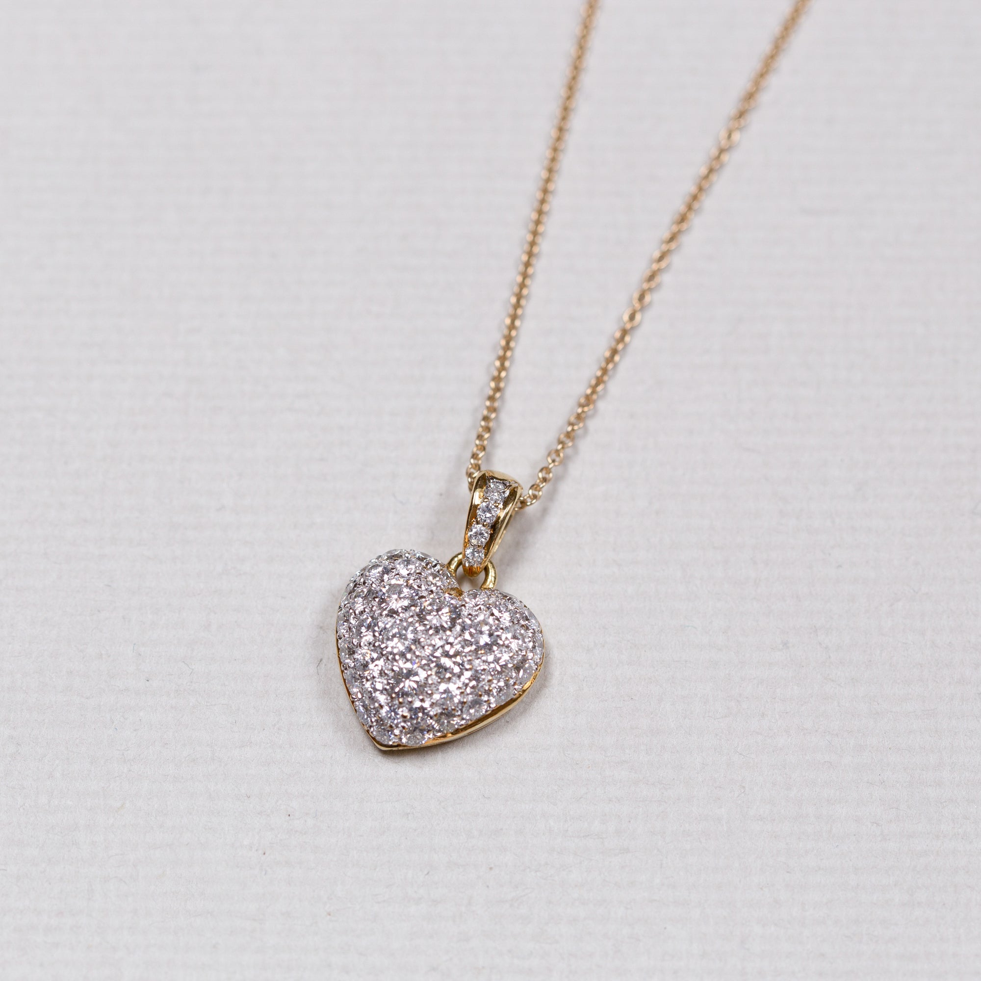 White gold heart on sale charm