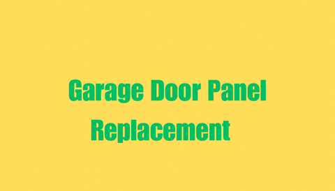 Garage door panel replacement