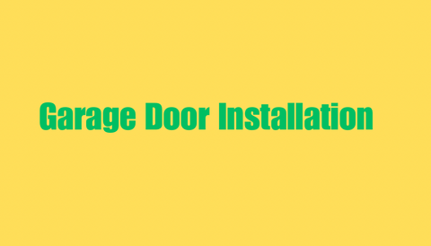Garage door installation