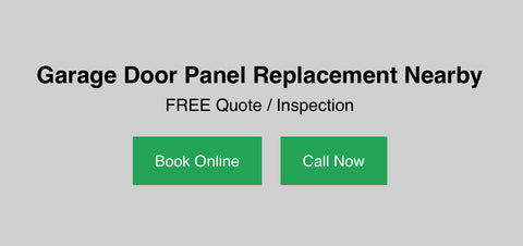 Contact us for garage door section replacement