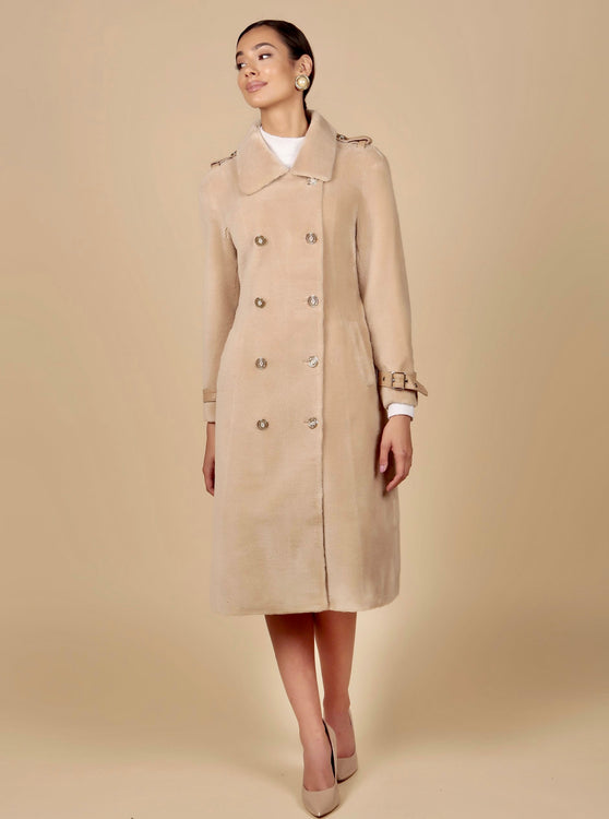 Since 1854 Leather Insert Trench Coat - Luxury Beige