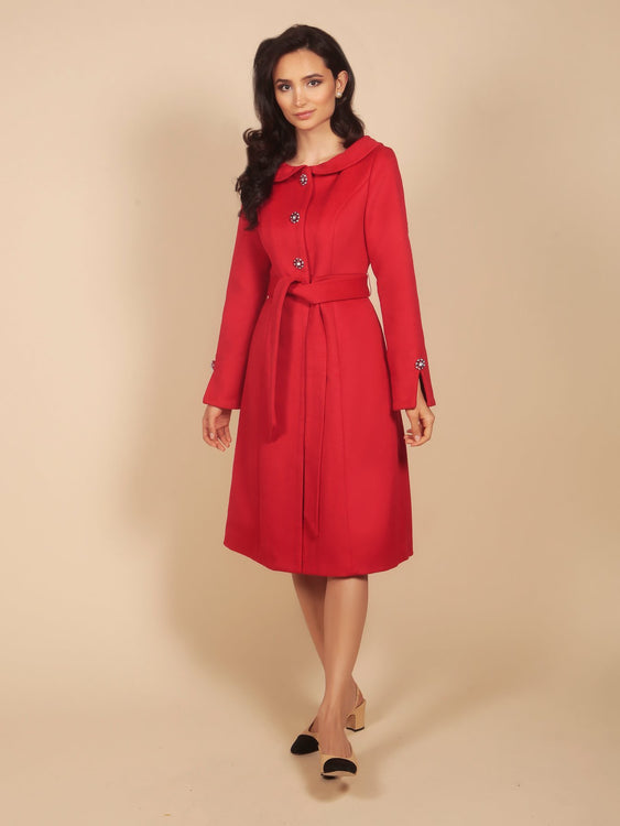 LIMITED EDITION 'Pillow Talk' Italian Cashmere and Wool Dress Coat