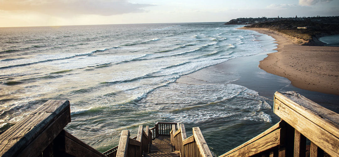 Ocean view in Port Noarlunga in South Australia