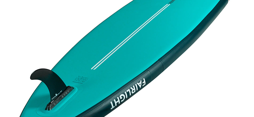 The back of the HONU Fairlight 10'9 all rounder stand up paddleboard