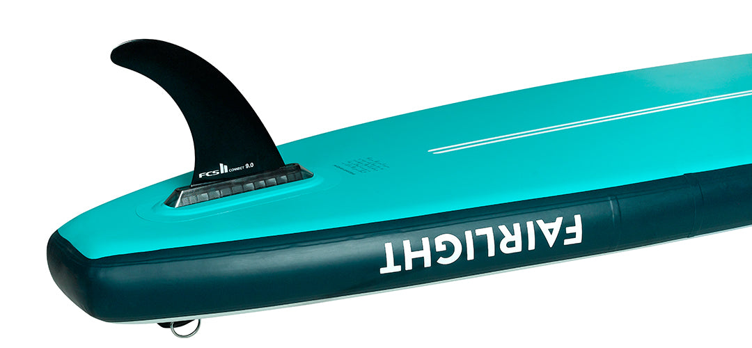 The HONU Fairlight 10'9 all rounder featuring the fin and newly designed Honu 185 Fin Box