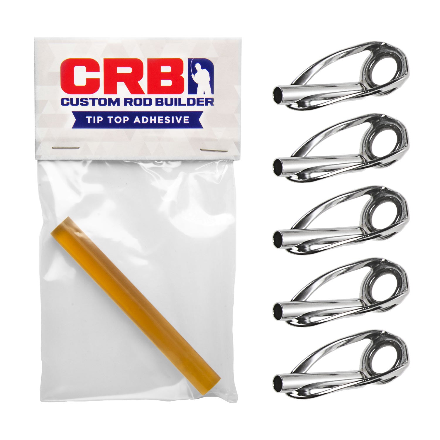 CRB Wire Frame Boat Rod Tip Top Repair Kit Polished Stainless