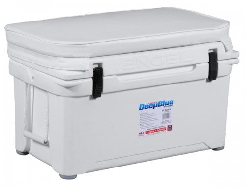 Engel 19 Qt. Cooler/Dry Box with Rod Holders - White