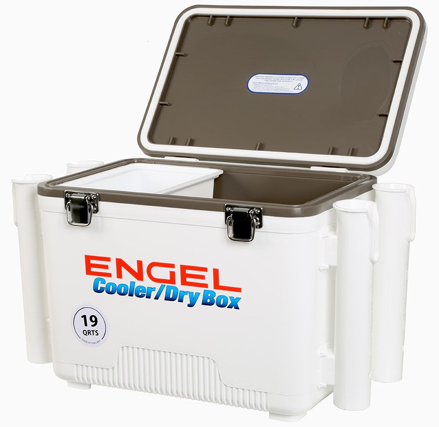 Engel USA Cooler/Dry Box with Rod Holders, 30-Inch, Tan : :  Sports, Fitness & Outdoors