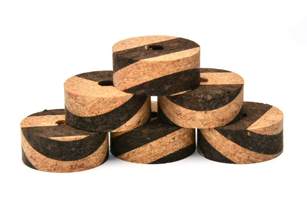 Rubber Mix Cork Ring - Dark, With Hole