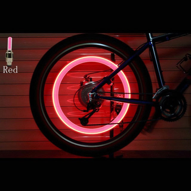 Bicycle LED Light Tire Valve Flash jellyfishte