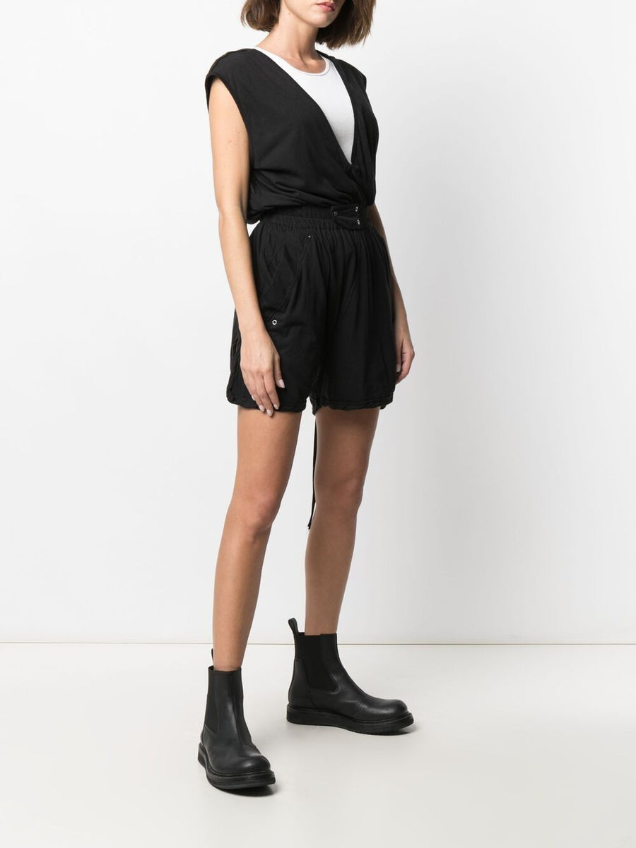 新作 ダークシャドウ Drkshdw By Rick Owens レディース オールインワン ワンピース ドレス Short Bodybag Romper Black 大人気 Grupovegadiaz Com