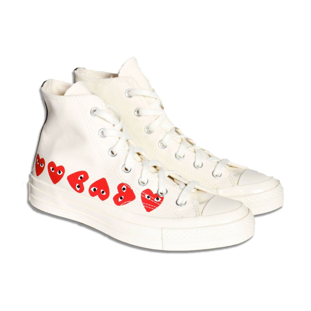 heart converse low tops