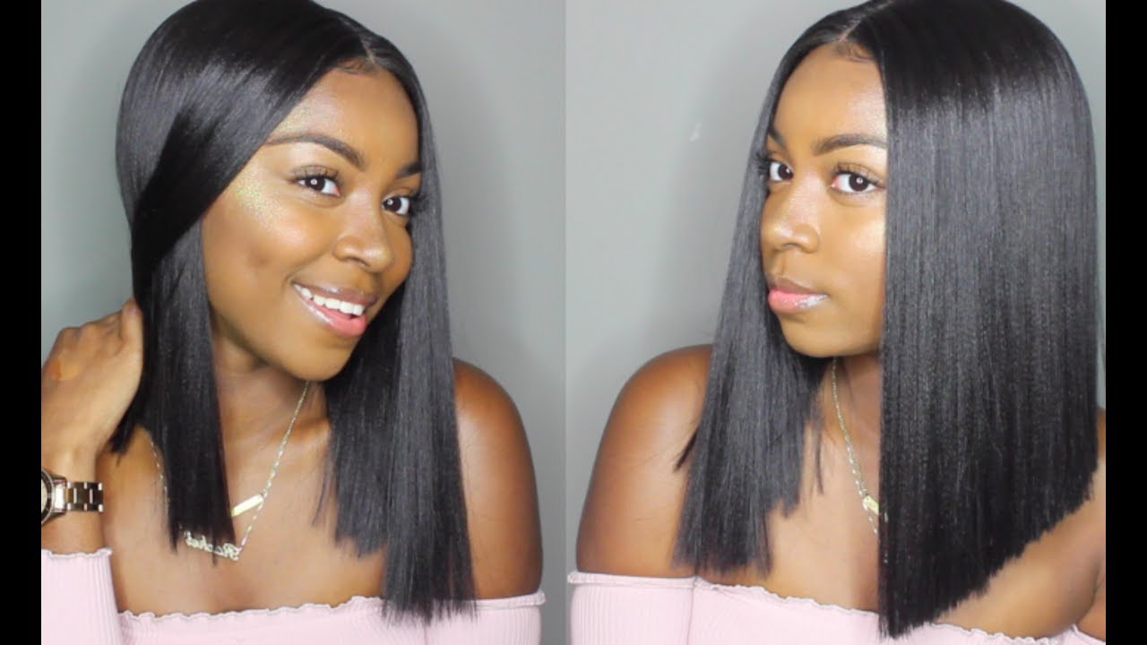 blunt bob lace front wig