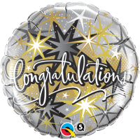 Silver Congratulations Foil Balloon