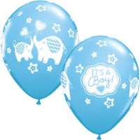 Blue "Its a boy" Elephant Balloons