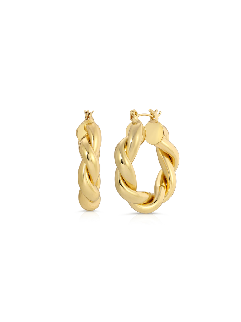 Gold LV Hoops  Bossy Kulture