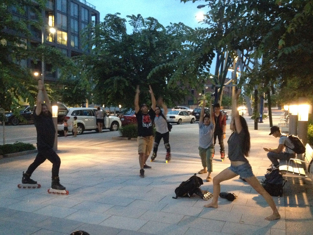 Toronto Inline Skating in the Canary District