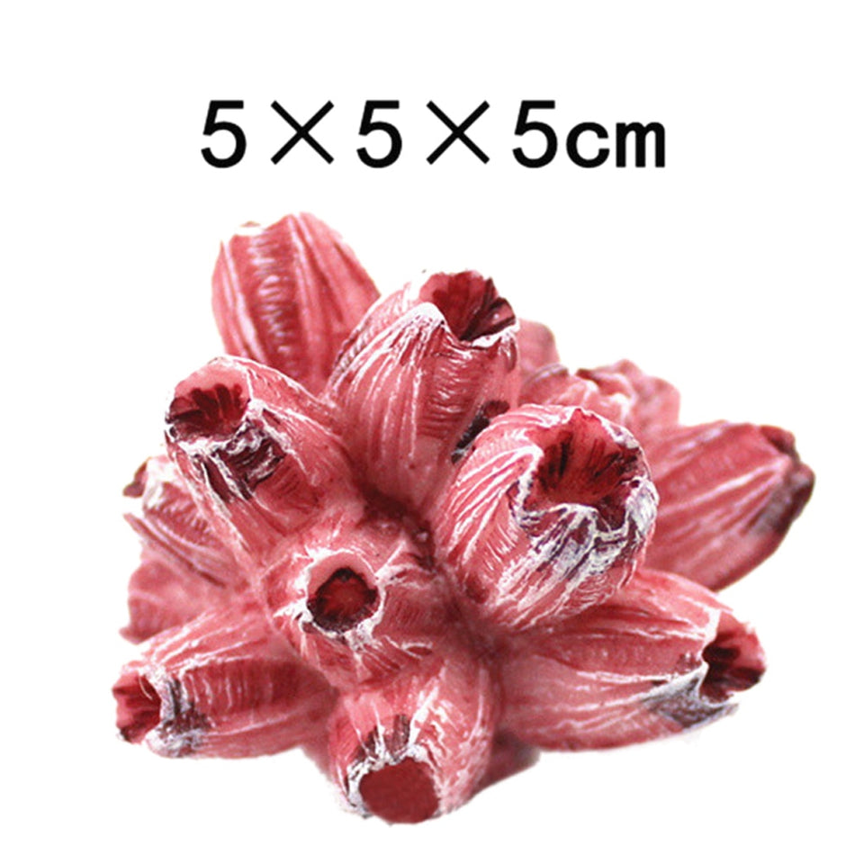 Fish Aquarium Decorations Home Soft Artificial Resin Coral Fish