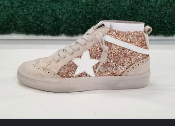 Rina Rose Gold Glitter Sneaker