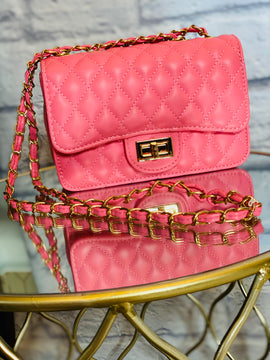 Yes Girl Neon Pink Handbag