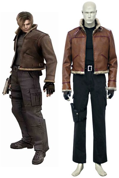 Resident Evil 4 Leon S Kennedy Cosplay Costume Custom Made Cosgalaxy Com