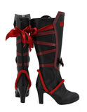Touken Ranbu Hyuuga Masamune Cosplay Boots High Heel Black Shoes Custom Made Any Size