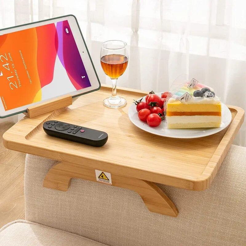 PORTRAY™ - Sofa Armrest Clip-On Tray with Phone Holder - ANNA CHLOE product image