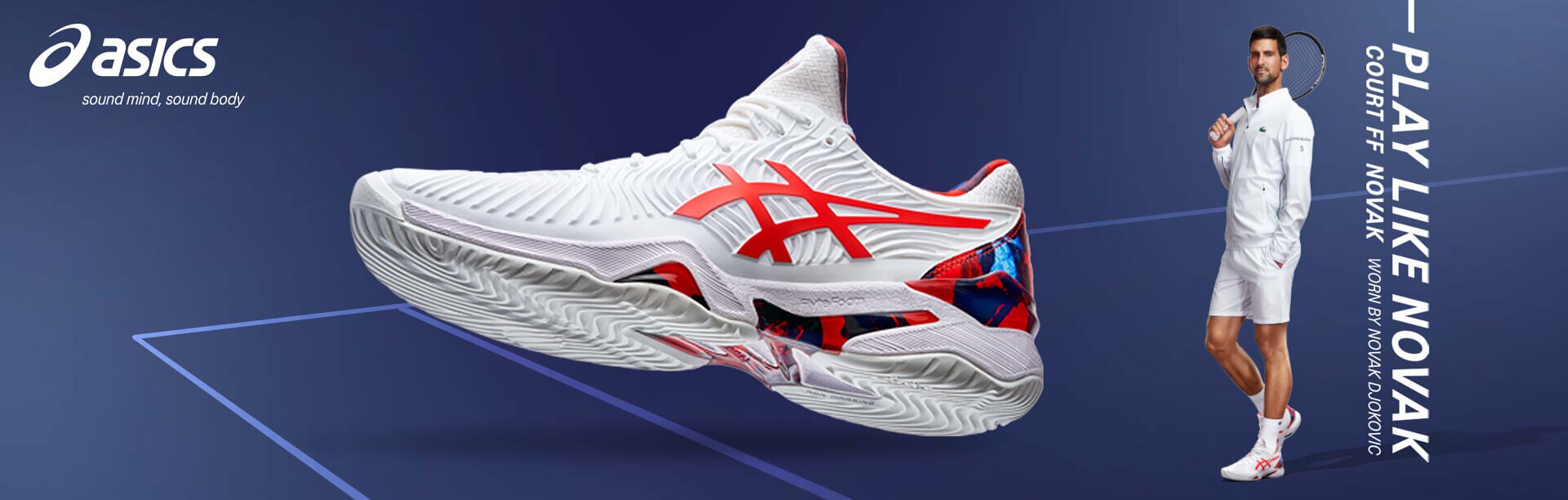 ASICS COURT FF NOVAK white Men's tennis shoes Limited Edition - NEW AR –  MASTERS RACKET