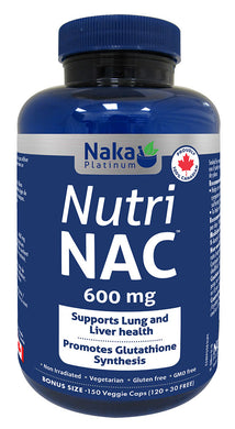 NAKA Platinum Nutri NAC (600 mg - 150 veg caps)